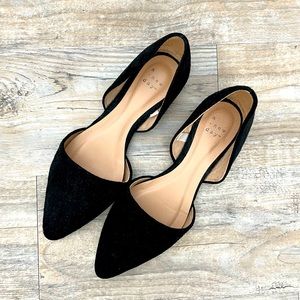 NWOT A New Day Rebecca Black Suede Flats
